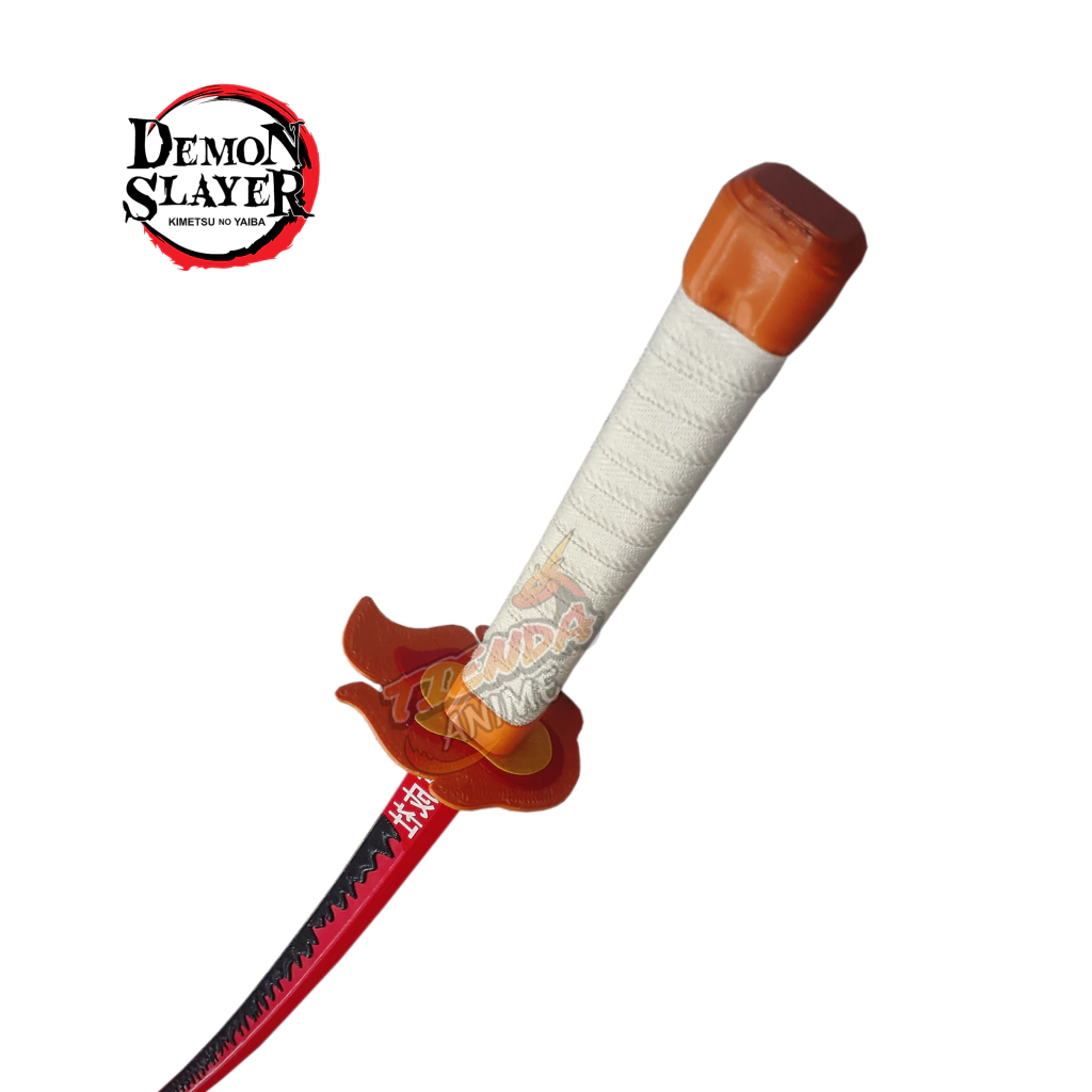 Vaina completa de la katana de Rengoku con correa negra