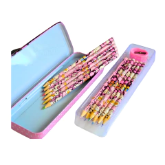 Kit Cartuchera + 12 Lapices + Sacapuntas - Hello Kitty en internet