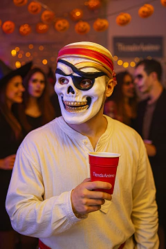 MASCARA GOMA EVA HALLOWEEN - PIRATA en internet