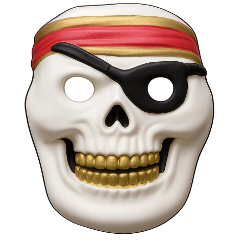 MASCARA GOMA EVA HALLOWEEN - PIRATA - comprar online