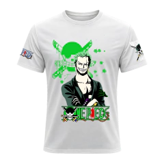 REMERA ZORO LOGO VERDE - ONE PIECE 09 - tienda online