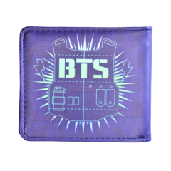 Billetera Cuero Ecológico Violeta Bts Army K-Pop en internet