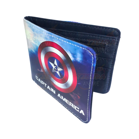 Billetera Cuero Ecológico Capitan America Marvel