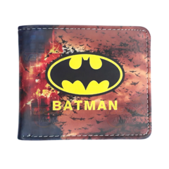 Billetera Cuero Ecológico Logo Batman Amarillo - comprar online