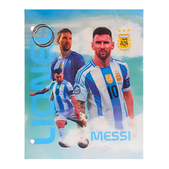 Carpeta N3 Escolar 2 Tapas + Aros (50mm) - Argentina MESSI CAR108 - comprar online