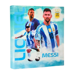 Carpeta Escolar Numero 3 Anillos X 40mm Messi Argentina en internet
