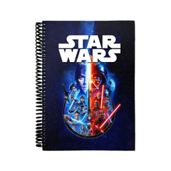 CUADERNO LIBRETA ANOTADOR A5 - STAR WARS AZUL Y ROJO CUA122 - comprar online