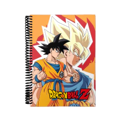 LIBRETA ANOTADOR A6 LISA GOKU FONDO NARANJA - DRAGON BALL LIB158 - comprar online