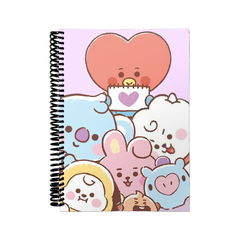 Libreta Anotador A6 Lisa - BT21 BTS K-pop LIB84