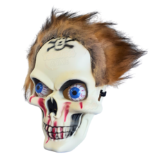 Máscara Calavera Terror Con Luz Halloween - comprar online