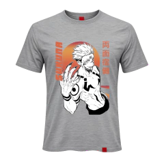REMERA SUKUNA RYOUMEN NARANJA - JUJUTSU KAISEN 35 - tienda online