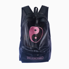 Mochila de Eco Cuero Black Pink