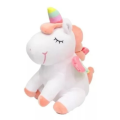 PELUCHE 20CM UNICORNIO ARCOIRIS BLANCO PEL81 - comprar online