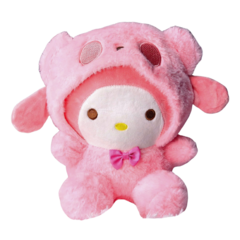 Peluche de Melody Capucha Rosa - Onegai My Melody PEL88 - comprar online
