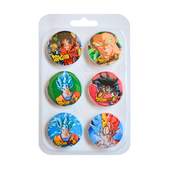 Pack De 6 Pins Prendedores - Dragon Ball