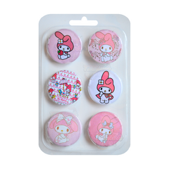 Pack De 6 Pins Prendedores Onegay My Melody en internet