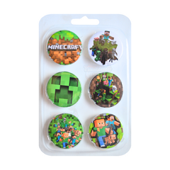 Pack De 6 Pins Prendedores - Minecraft en internet
