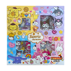 96 Planchas Stickers Kuromi / Melody / Cinnamoroll - Onegai My Melody
