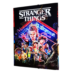 Carpeta Oficio Escolar Numero 5 Elasticos Stranger Things CAR301