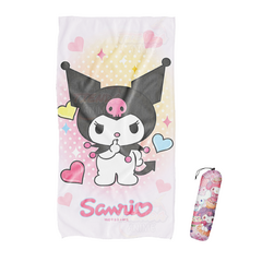 Toallon Microfibra Playero Kuromi - Onegai My Melody TOA122