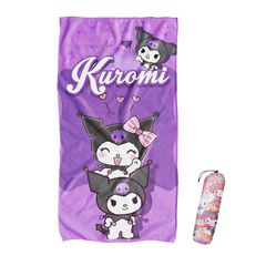 Toallon Microfibra Playero Kuromi - Onegai My Melody TOA123