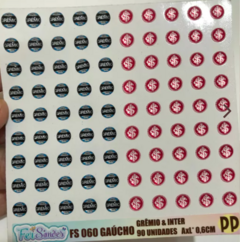 Cartela olhos Resinados 060 TIMES GAUCHO gremio e inter Fer Simoes PP - comprar online