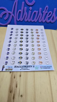 Cartela Resinados HALLOWEEN 2 com 79 unidades- Atelie Adriartes - Atelier Adriartes