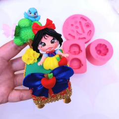 MOLDE -kit princesinhas(Copinho e Acessorios) Moldes Biscuit da Sil na internet