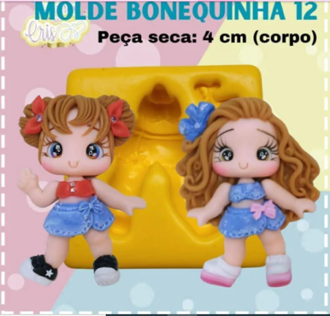MOLDE BONEQUINHA 12 Arte da Cris