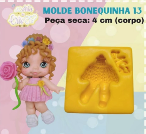 MOLDE BONEQUINHA 13 Arte da Cris