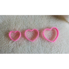 KIT Cortador PLA Corações babado