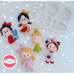 Molde Silicone Mini Fofucha arte da Cris revendedor autorizado.