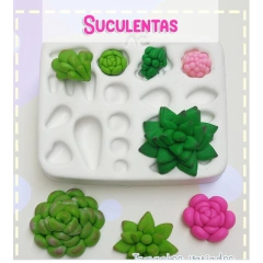 MOLDE SILICONE SUCULENTAS ,Arte da Cris-suculenta, planta,decoração