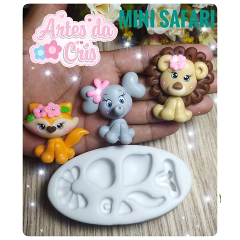 Molde silicone Mini Safari -arte da Cris Revendedor autorizado