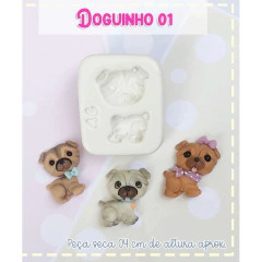 MOLDE silicone DOGUINHO 01 Arte da Cris.Dog,cachorro,pet,cachorrinho