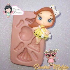 Moldes Silicone Menina Jessy Sandra Moldes Revend. aut-jessy-princesa-princesas- - comprar online