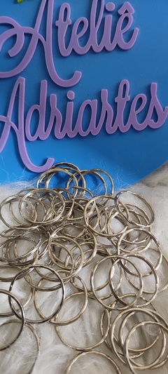 Argolas para Chaveiros S/Corrente prata 25mm - Pct/50 na internet