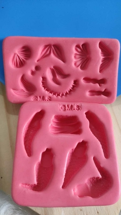 Molde kit sereias Preciosas- Biscuit da Sil - Atelier Adriartes