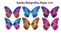 Asinha Holográfica 14.0 - Ervana Print C/5 PARES
