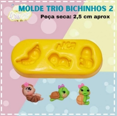 MOLDE TRIO BICHINHOS 2 Arte da Cris