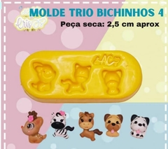 MOLDE TRIO BICHINHOS 4 Arte da Cris