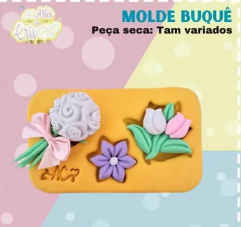 MOLDE BUQUÊ arte da Cris