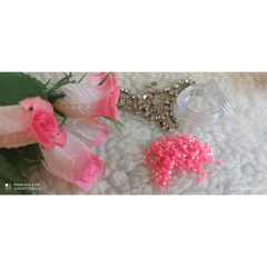 Strass em acrilíco (Plástico) Cor: Pink
