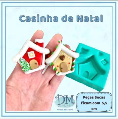 Molde Casinha de Natal D.M Deivid Machado - comprar online