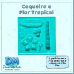 Molde Coqueiro e flor TropicalD.M Deivid Machado na internet