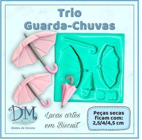 Molde Trio Guarda-Chuvas D.M Deivid Machado - comprar online
