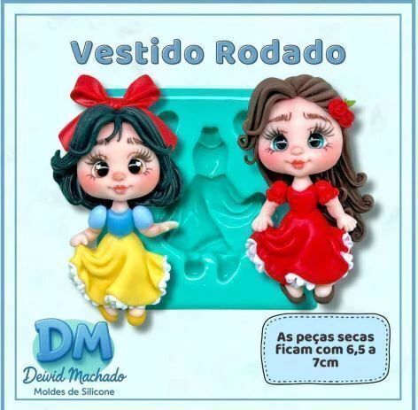 Molde Vestido Rodado D.M Deivid Machado - comprar online