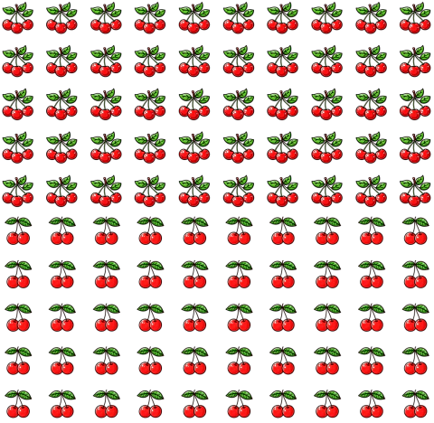 Decalque Cereja- com 100 unidades-Atelie Adriartes - comprar online