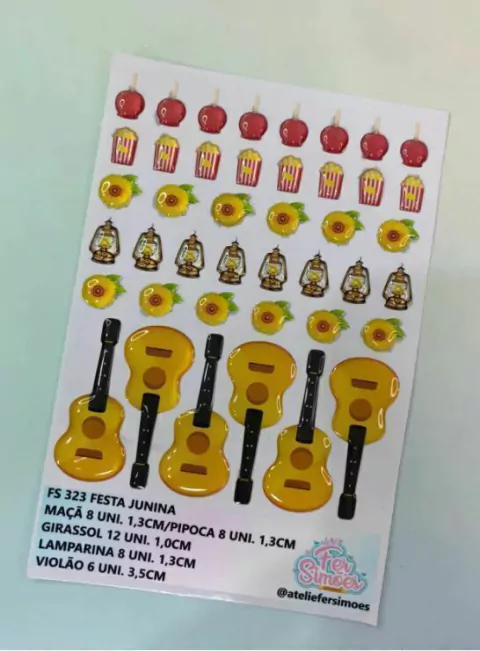 Cartela FS 323 Festa Junina - Fer Simoes