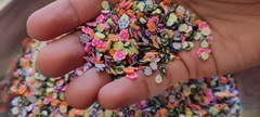 Fimo Flores mod.02 sortidas material emborrachado para apliques com 5 GRAMAS - Aprox 280 peças (Charminho, apliques) - comprar online